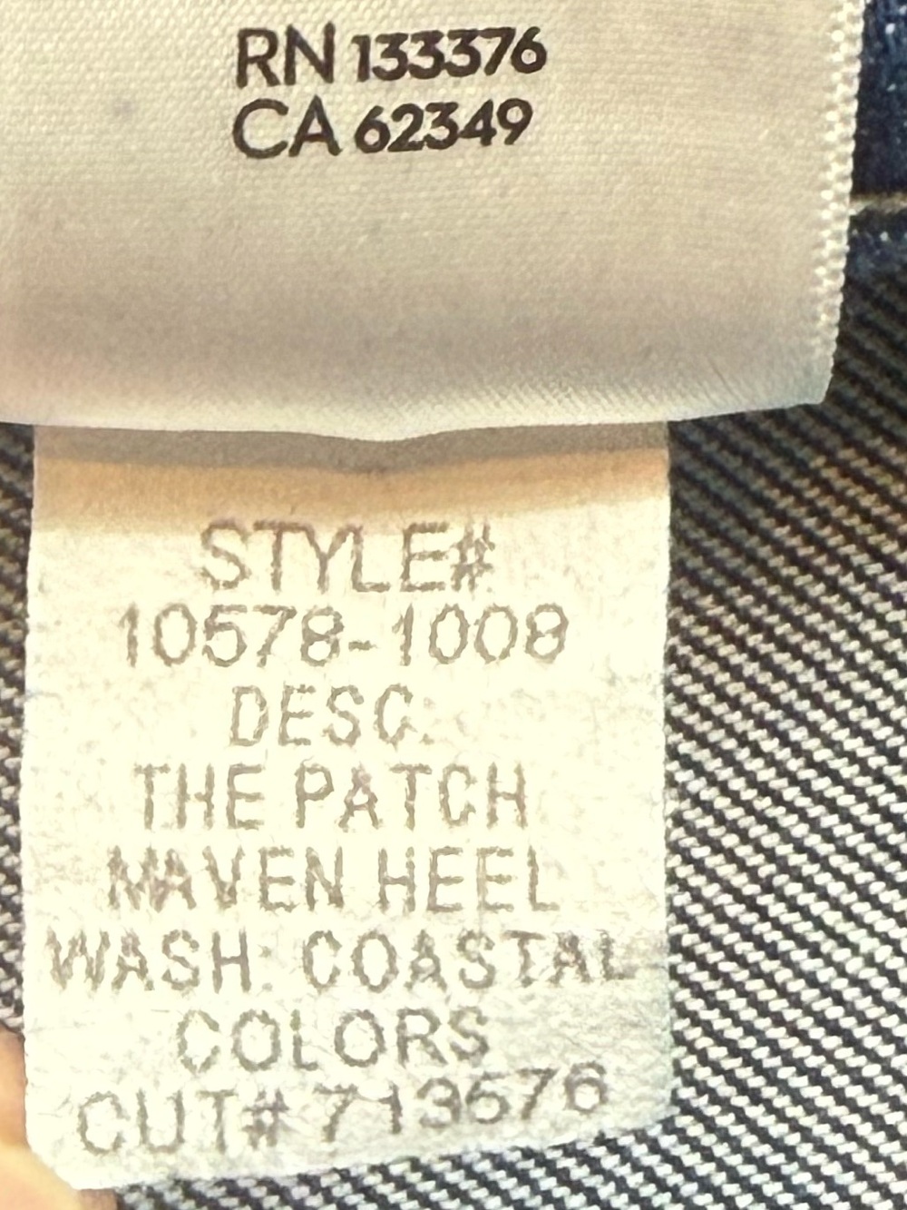 MOTHER Patch Maven Heel Wide Leg Jean 31 NWT Coastal Colors Faded Stretch Denim - Picture 16 of 16